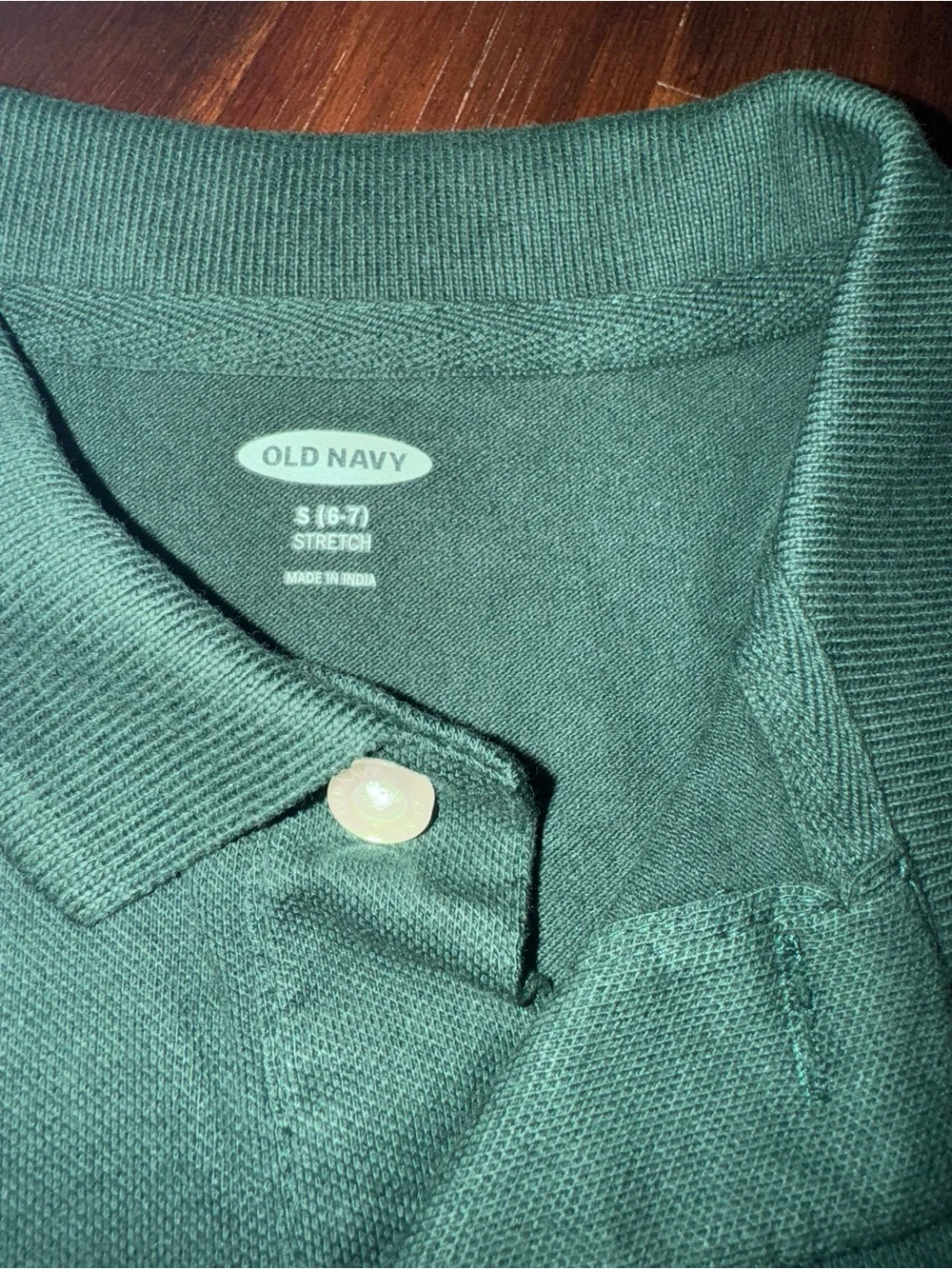 NWT - UNISEX Old Navy Uniform Polo Shirt – Girls Size 6-7 Hunter Green Unisex